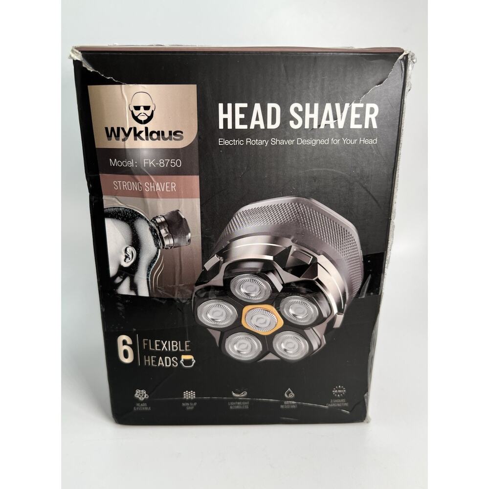 Electric Head Shaver For Men Bald 6D Floating Head Compact Model FK-8750